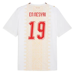 Maglia Calcio Marocco En Nesyri #19 Mondiali 2026 Trasferta Uomo