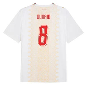 Maglia Calcio Marocco Ounahi #8 Mondiali 2026 Trasferta Uomo