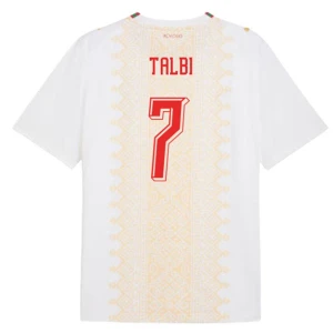 Maglia Calcio Marocco Talbi #7 Mondiali 2026 Trasferta Uomo