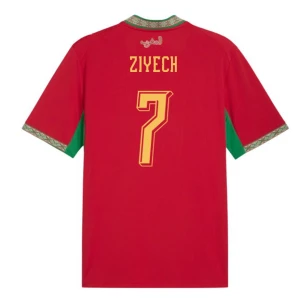Maglia Calcio Marocco Ziyech #7 Mondiali 2026 Prima Uomo