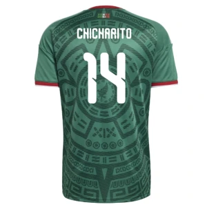 Maglia Calcio Messico Chicharito #14 Mondiali 2026 Prima Uomo