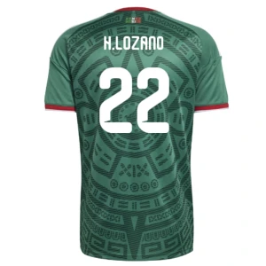 Maglia Calcio Messico H. Lozano #22 Mondiali 2026 Prima Uomo