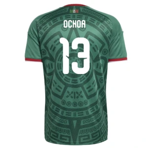 Maglia Calcio Messico Ochoa #13 Mondiali 2026 Prima Uomo