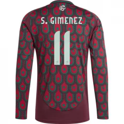 Maglia Calcio Messico S. Gimenez #11 Copa America 2024 Prima Uomo Manica Lunga