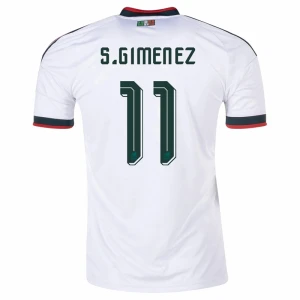 Maglia Calcio Messico S. Gimenez #11 Mondiali 2026 Trasferta Uomo