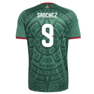 Maglia Calcio Messico Sanchez #9 Mondiali 2026 Prima Uomo