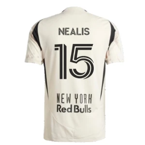 Maglia Calcio New York Red Bulls 2025-26 Nealis #15 Trasferta Uomo
