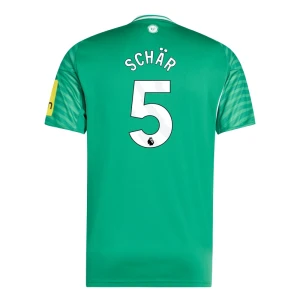 Maglia Calcio Newcastle United 2025-26 Schar #5 Trasferta Uomo