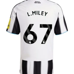 Maglia Calcio Newcastle United L. Miley #67 2025-26 Prima Uomo