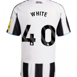 Maglia Calcio Newcastle United White #40 2025-26 Prima Uomo