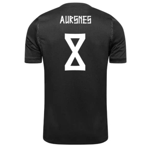 Maglia Calcio Norvegia Aursnes #8 Mondiali 2026 Trasferta Uomo