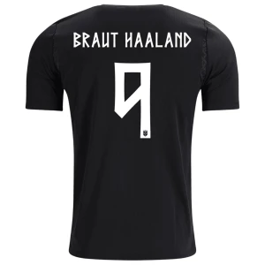 Maglia Calcio Norvegia Braut Haaland #9 Mondiali 2026 Trasferta Uomo
