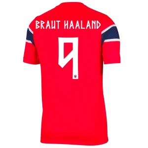 Maglia Calcio Norvegia Erling Haaland #9 Mondiali 2026 Prima Uomo