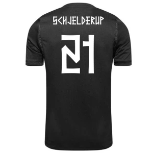Maglia Calcio Norvegia Schjelderup #21 Mondiali 2026 Trasferta Uomo