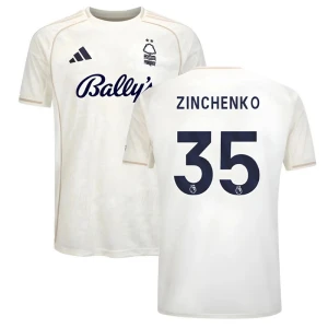 Maglia Calcio Nottingham Forest FC 2025-26 Zinchenko #35 Trasferta Uomo
