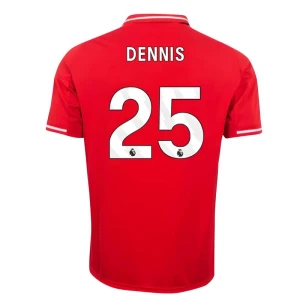 Maglia Calcio Nottingham Forest FC Dennis #25 2025-26 Prima Uomo