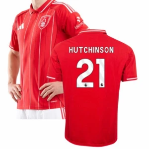 Maglia Calcio Nottingham Forest FC Hutchinson #21 2025-26 Prima Uomo