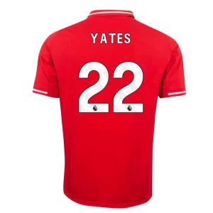 Maglia Calcio Nottingham Forest FC Yates #22 2025-26 Prima Uomo