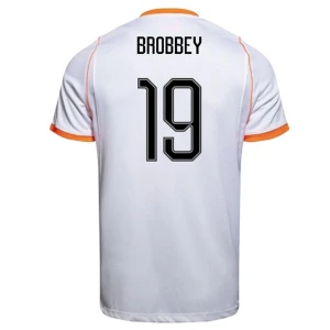Maglia Calcio Olanda Brobbey #19 Mondiali 2026 Trasferta Uomo