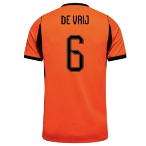 Maglia Calcio Olanda De Vrij #6 Mondiali 2026 Prima Uomo