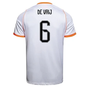 Maglia Calcio Olanda De Vrij #6 Mondiali 2026 Trasferta Uomo