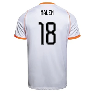 Maglia Calcio Olanda Donyell Malen #18 Mondiali 2026 Trasferta Uomo