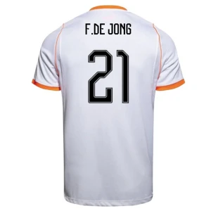 Maglia Calcio Olanda Frenkie de Jong #21 Mondiali 2026 Trasferta Uomo