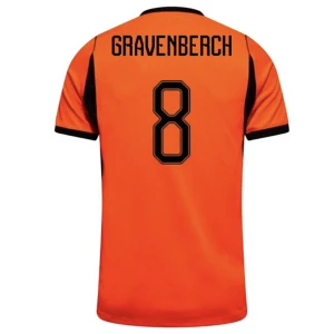 Maglia Calcio Olanda Gravenberch #8 Mondiali 2026 Prima Uomo