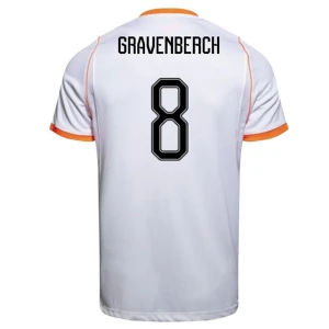 Maglia Calcio Olanda Gravenberch #8 Mondiali 2026 Trasferta Uomo