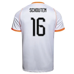 Maglia Calcio Olanda Schouten #16 Mondiali 2026 Trasferta Uomo