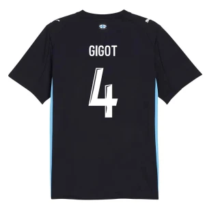 Maglia Calcio Olympique de Marseille 2025-26 Gigot #4 Trasferta Uomo