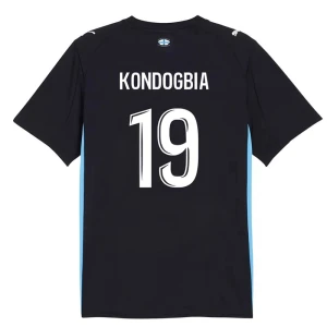 Maglia Calcio Olympique de Marseille 2025-26 Kondogbia #19 Trasferta Uomo