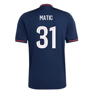 Maglia Calcio Olympique Lyonnais 2025-26 Matic #31 Trasferta Uomo