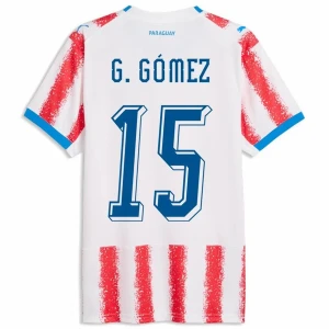 Maglia Calcio Paraguay G. Gomez #15 Mondiali 2026 Prima Uomo