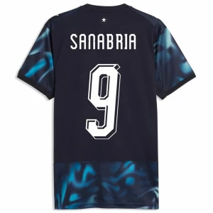 Maglia Calcio Paraguay Sanabria #9 Mondiali 2026 Trasferta Uomo
