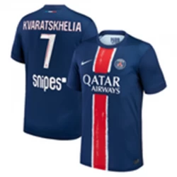 Maglia Calcio Paris Saint-Germain PSG Khvicha Kvaratskhelia #7 2024-25 Prima Uomo