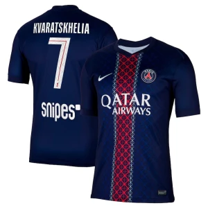 Maglia Calcio Paris Saint-Germain PSG Khvicha Kvaratskhelia #7 2025-26 Prima Uomo
