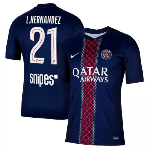 Maglia Calcio Paris Saint-Germain PSG L. Hernandez #21 2025-26 Prima Uomo