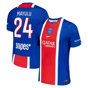 Maglia Calcio Paris Saint-Germain PSG Mayulu #24 2026-27 Prima Uomo
