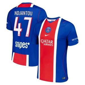 Maglia Calcio Paris Saint-Germain PSG Ndjantou #47 2026-27 Prima Uomo