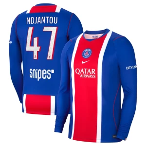 Maglia Calcio Paris Saint-Germain PSG Ndjantou #47 2026-27 Prima Uomo Manica Lunga