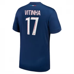 Maglia Calcio Paris Saint-Germain PSG Vitinha #17 2024-25 Prima Uomo