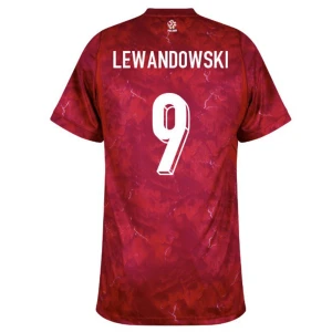 Maglia Calcio Polonia 2026 Robert Lewandowski #9 Trasferta Uomo