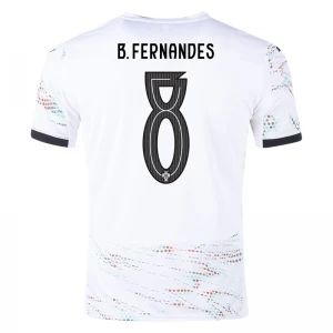Maglia Calcio Portogallo 2025 Bruno Fernandes #8 Trasferta Uomo