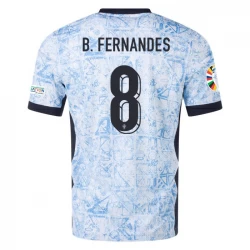 Maglia Calcio Portogallo Bruno Fernandes #8 Europei 2024 Trasferta Uomo