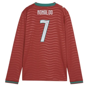 Maglia Calcio Portogallo Cristiano Ronaldo #7 Mondiali 2026 Prima Uomo Manica Lunga