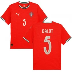Maglia Calcio Portogallo Dalot #5 2025 Prima Uomo
