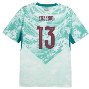 Maglia Calcio Portogallo Eusebio #13 Mondiali 2026 Trasferta Uomo