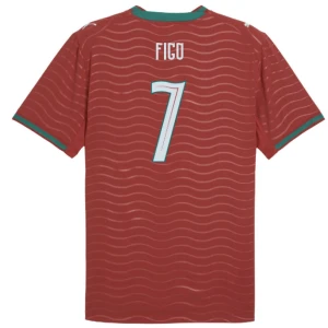 Maglia Calcio Portogallo Figo #7 Mondiali 2026 Prima Uomo