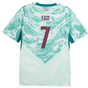 Maglia Calcio Portogallo Figo #7 Mondiali 2026 Trasferta Uomo